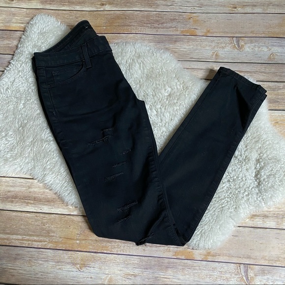 DSTLD Black Skinny Destroyed Jeans - Picture 2 of 11